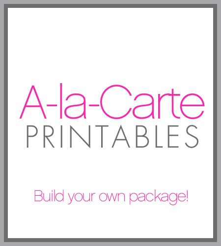 A la carte printables