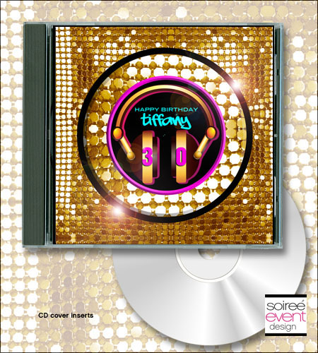 "Rockin' 80's Glam" CD Cover Favors