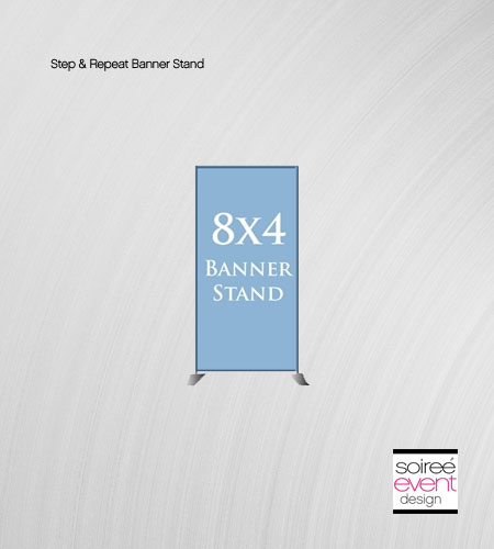 Step & Repeat Photo Banner Backdrop Stand