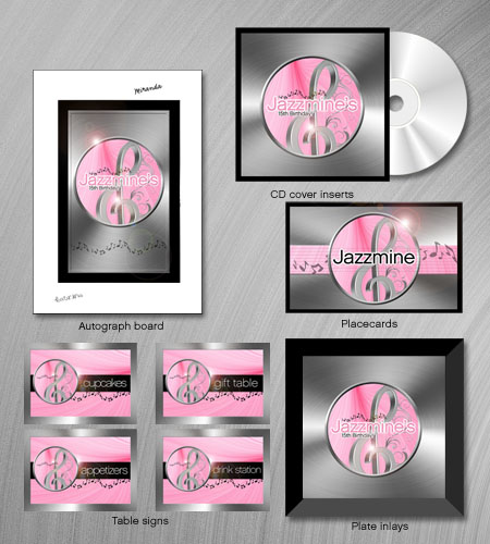 "Music"© Party Printables Package
