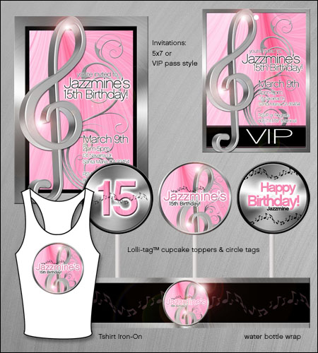 "Music"© Party Printables Package