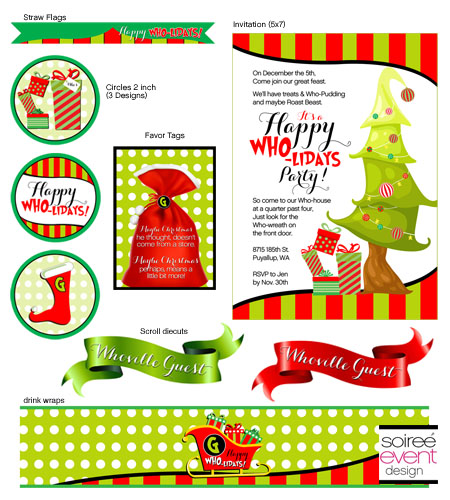 "Happy Who-lidays" Printable Collection